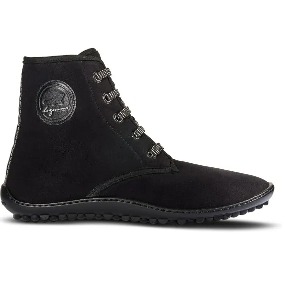 Leguano Chester hoge barefootschoenen zwart
