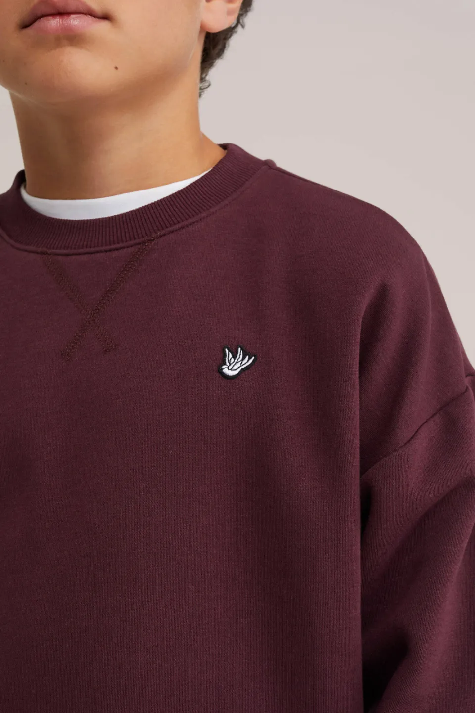 WE Fashion sweater - donkerrood, foto 4