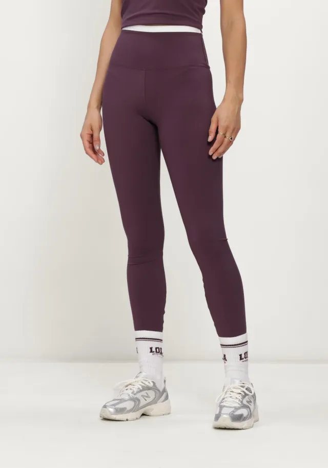 The Lola Club Dames Broeken Bruna Legging - Bordeaux