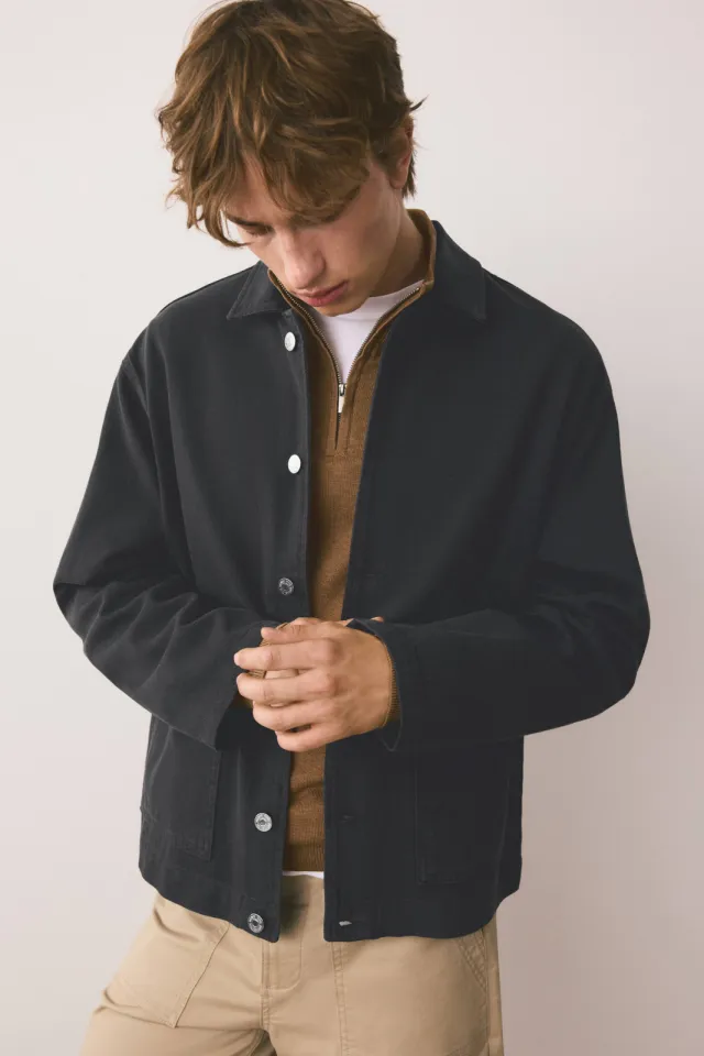 Mango TEEN spijkerjas antraciet, foto 3