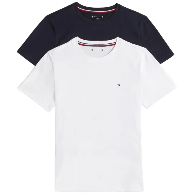 Tommy Hilfiger T-shirt donkerblauw en wit (2-pack), foto 2