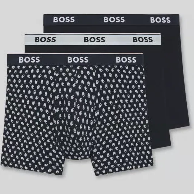 Boss BoxerBr Power boxershorts 3-pack donkerblauw, foto 2