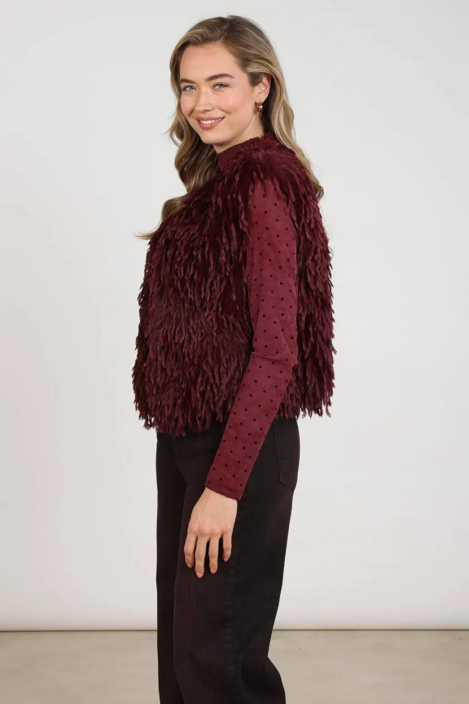NUKUS gilet - donkerrood, foto 7