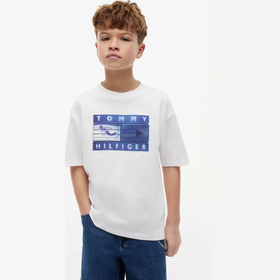 Tommy Hilfiger t-shirt met logo wit, foto 5