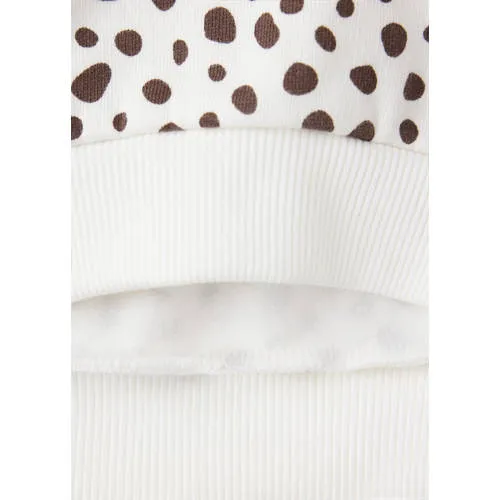 Mango Kids sweater met print - beige/bruin, foto 5