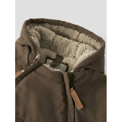 Lil' Atelier Baby winterjas bruin, foto 3