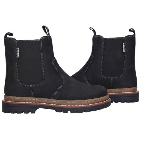 Braqeez suèdelook enkelboots - zwart, foto 4