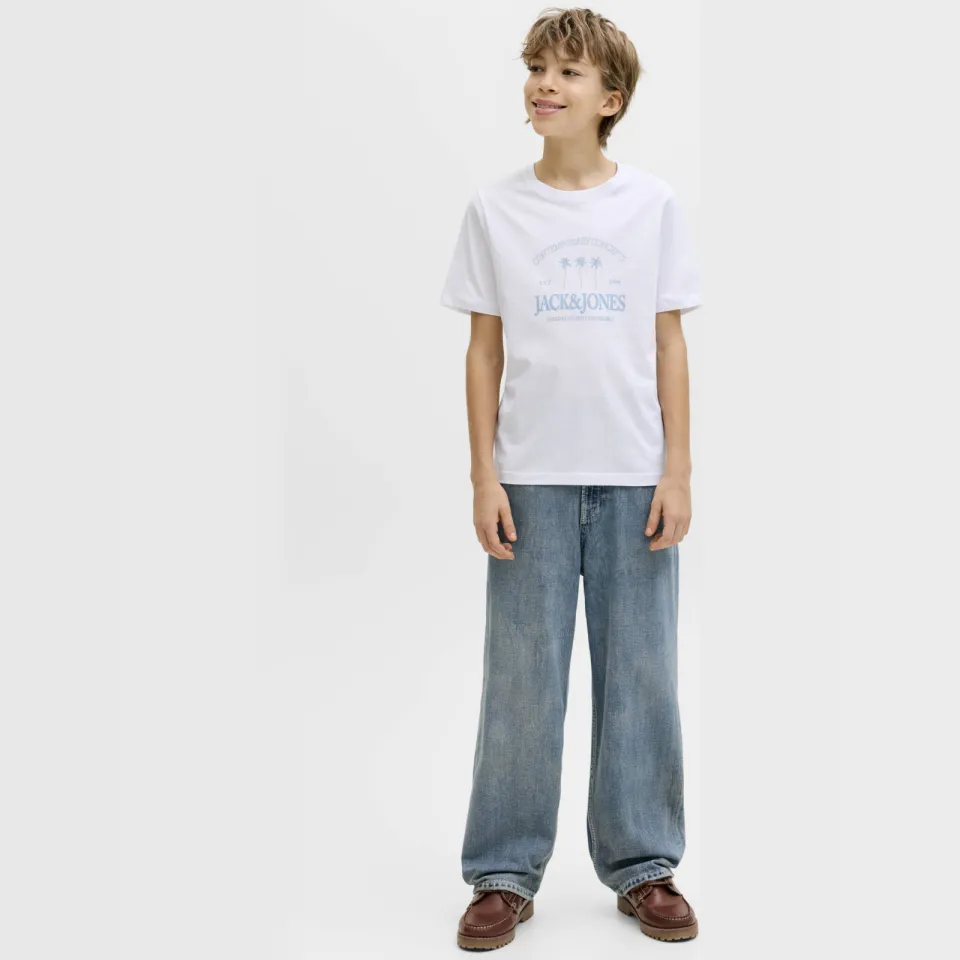 Jack & Jones t-shirt wit met logo, foto 4