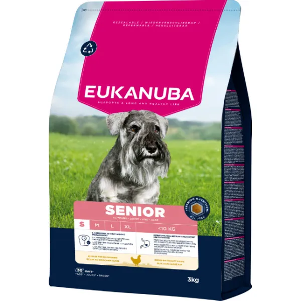 Eukanuba Life Care Dog Senior Small hondenvoer droog kip 12 kg