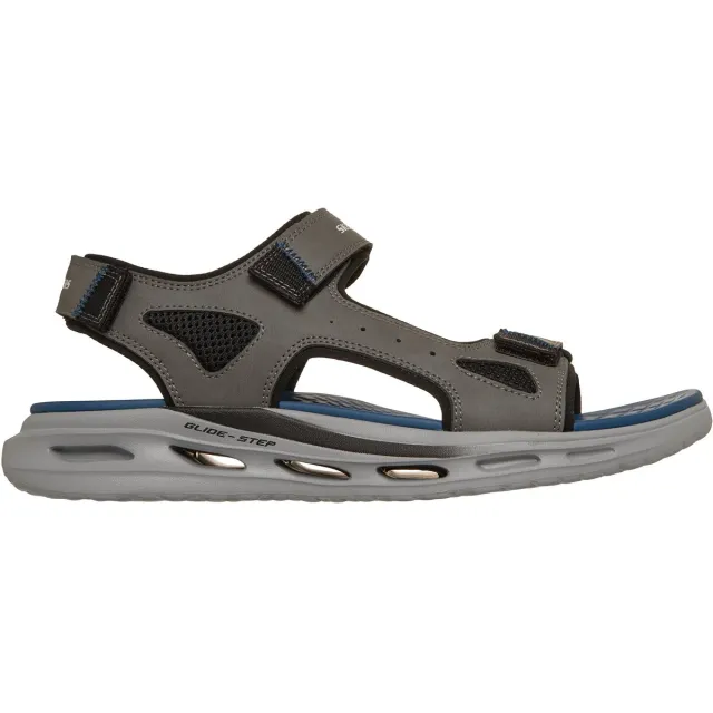 Skechers ORVAN SD - GAMBLE Heren Sandalen - Charcoal Grijs