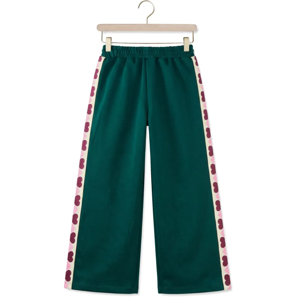 Z8 Karlijn wide leg joggingbroek groen roze wit, foto 5