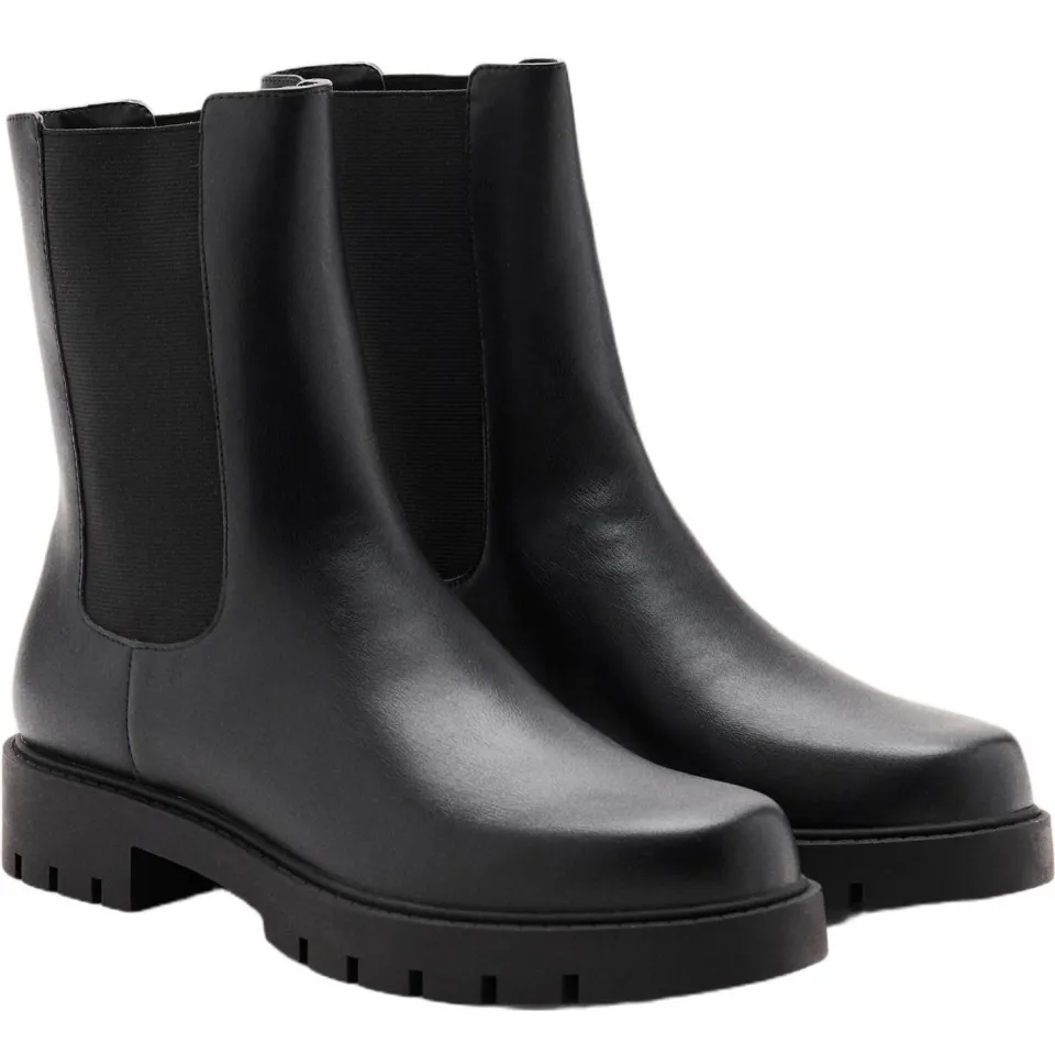 Mango TEEN enkelboots met profielzool - zwart, foto 5