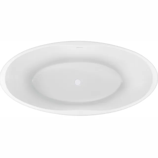 Wiesbaden Oval vrijstaand ligbad acryl mat wit