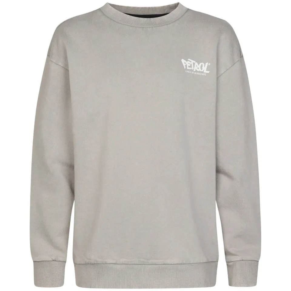 Petrol Industries sweater met backprint - grijs, foto 2