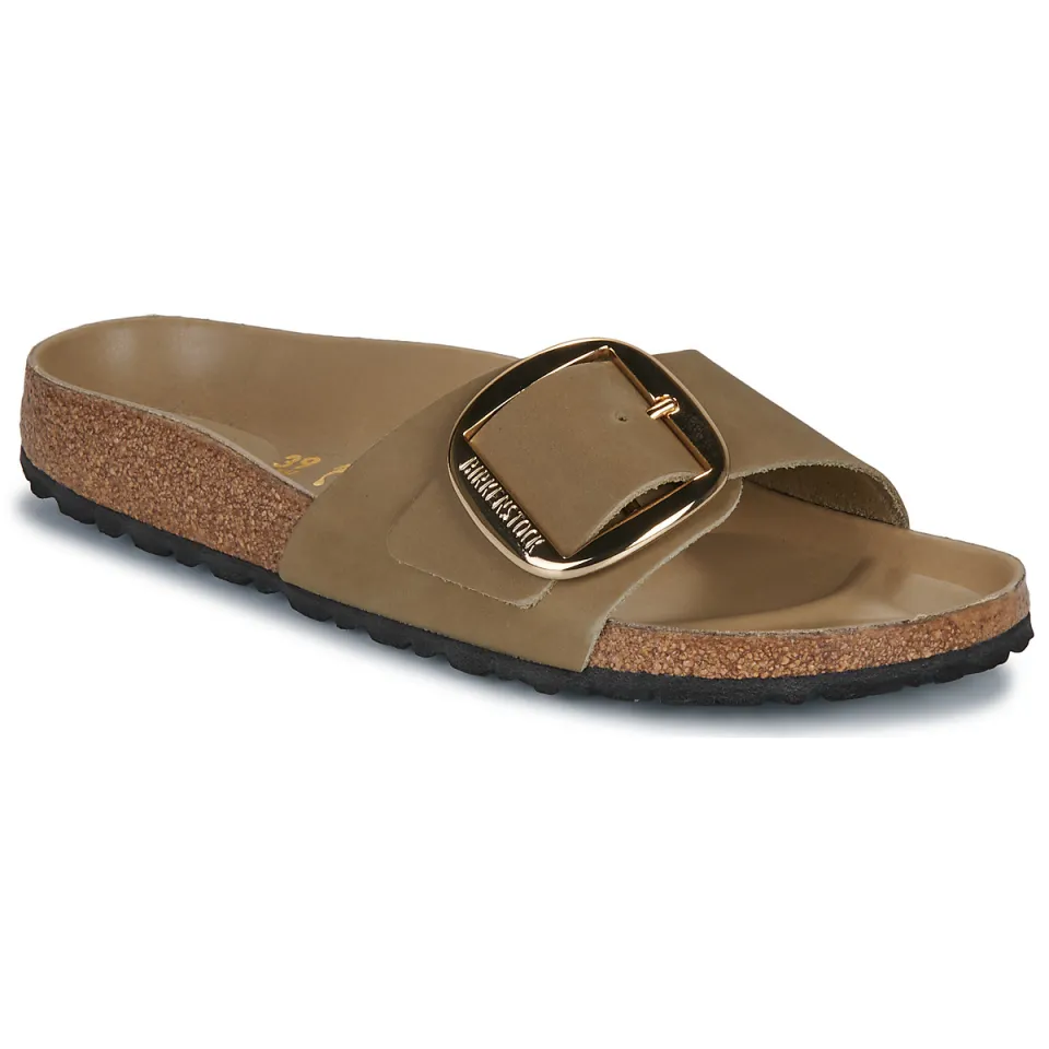 Birkenstock Madrid Big Buckle slippers beige, foto 3