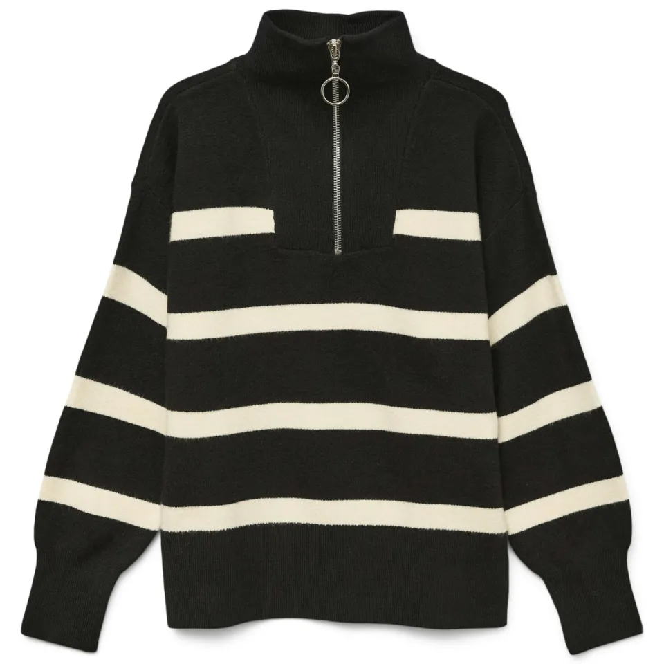 Vero Moda GIRL schipperstrui zwart gebreid, foto 2