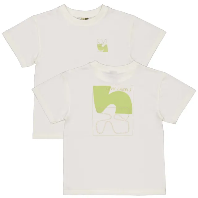Levv Little T-shirt met backprint wit, foto 2