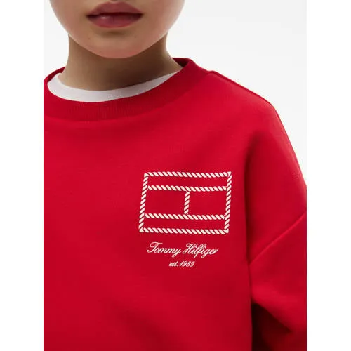 Tommy Hilfiger sweater met print - rood, foto 5