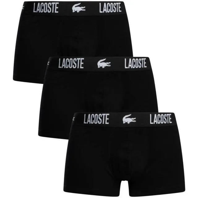 Lacoste Boxers Lacoste Trunk 3-pack Zwart