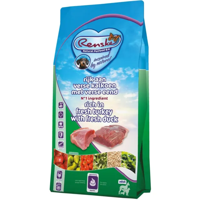 Renske Super Premium Adult hondenvoer kalkoen eend