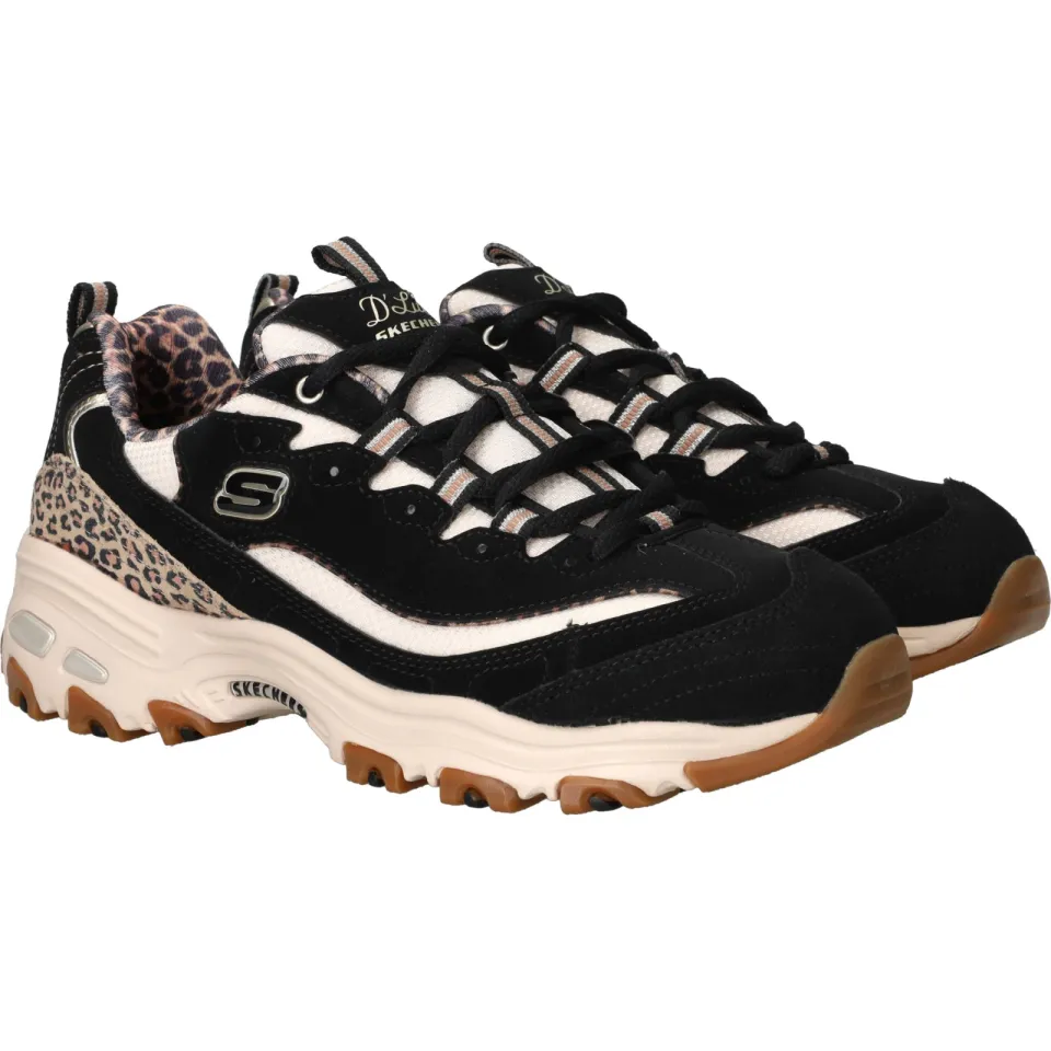 Skechers D'Lites Wild Charm sneakers zwart, foto 4