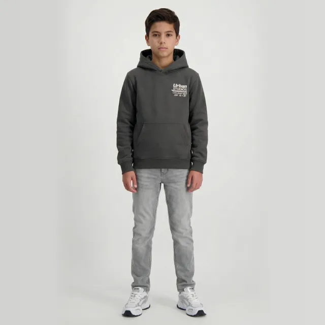 Cars hoodie met backprint - antraciet