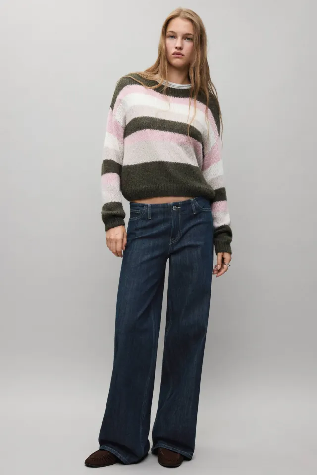 Mango TEEN straight leg jeans - dark blue denim