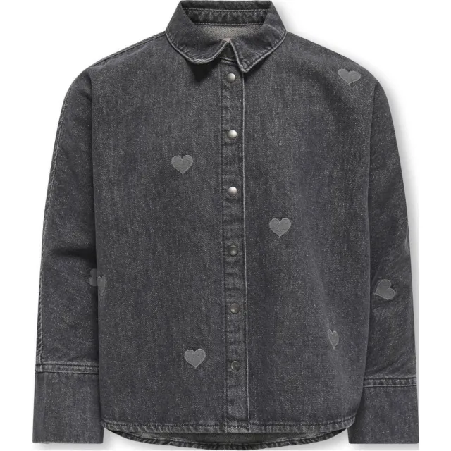 Only denim blouse black denim