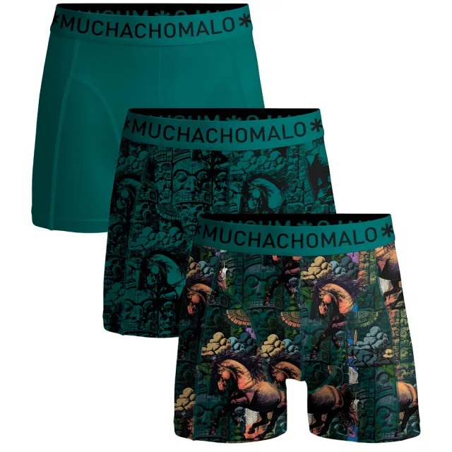 Muchachomalo Heren 3-pack Boxershorts Veelkleurig