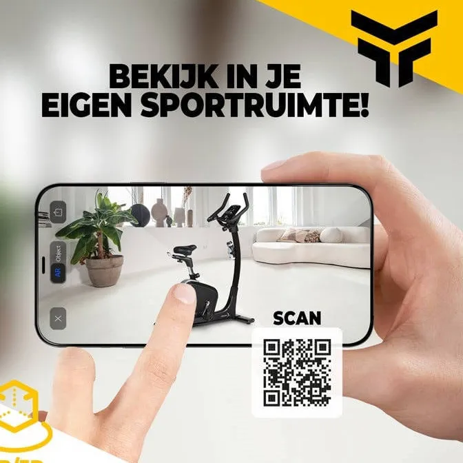 Flow Fitness Perform B2i hometrainer zwart, foto 3