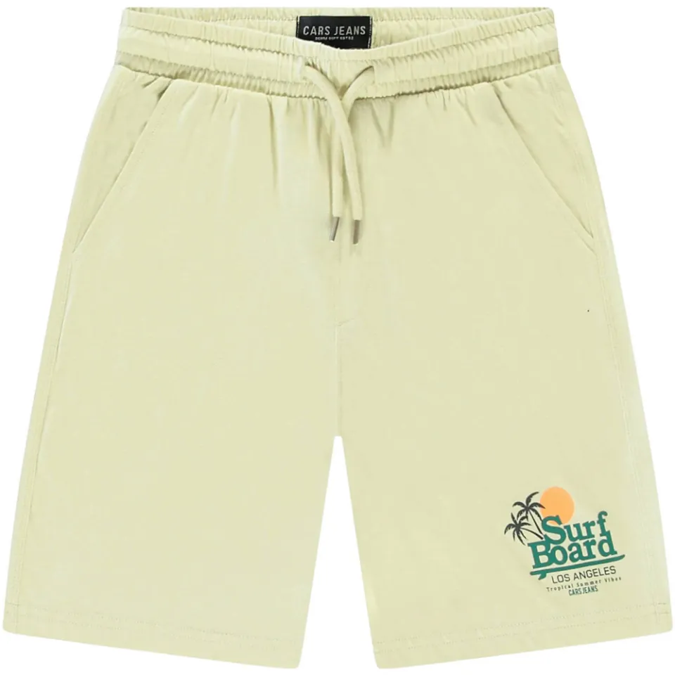 Cars regular sweatshort lichtgroen lichtzand, foto 2