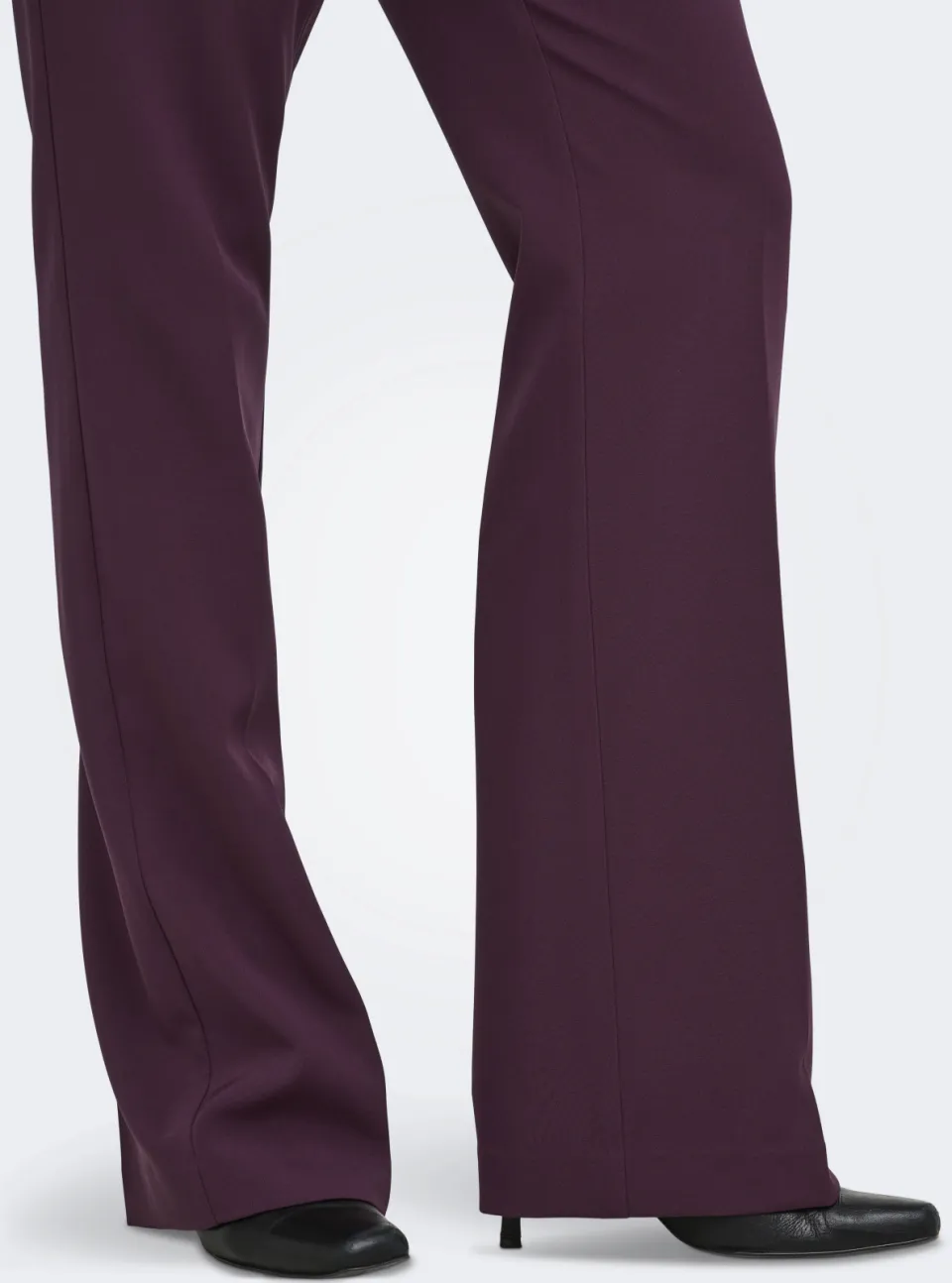 Only Onlastrid flared broek donkerrood, foto 5