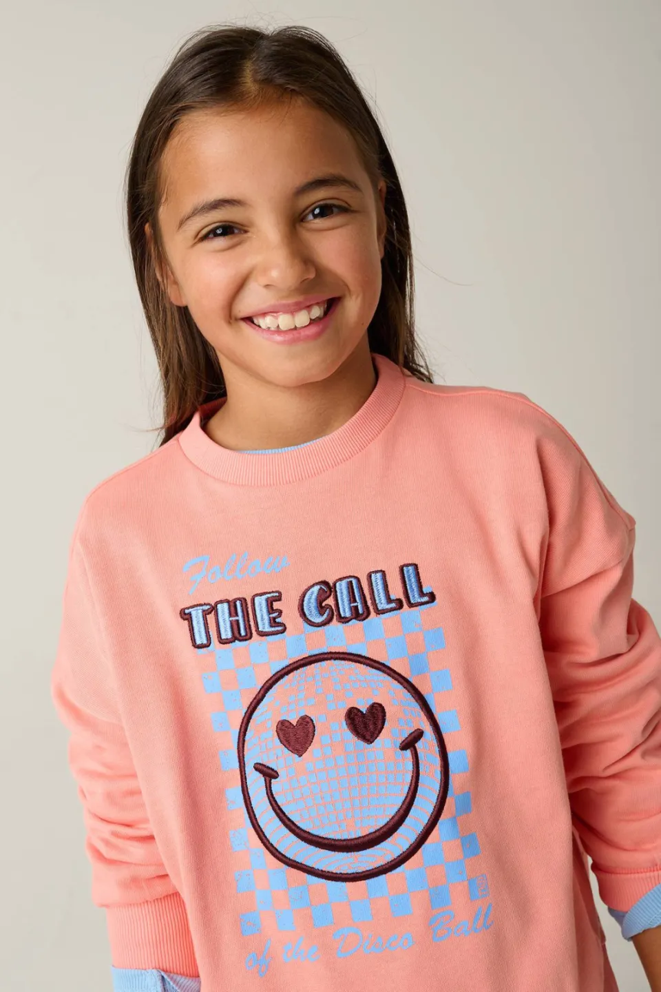 Tumble 'n Dry sweater met print - zalm, foto 4