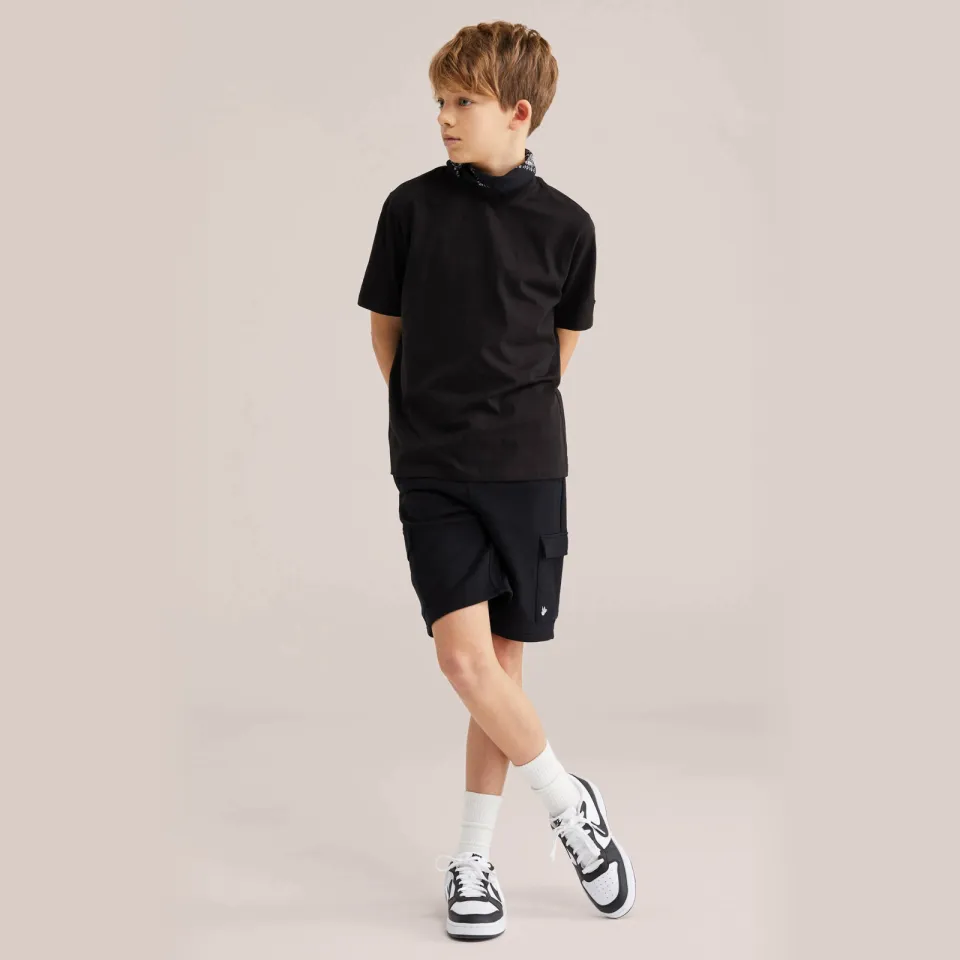 WE Fashion T-shirt zwart (set van 2) jongens, foto 4