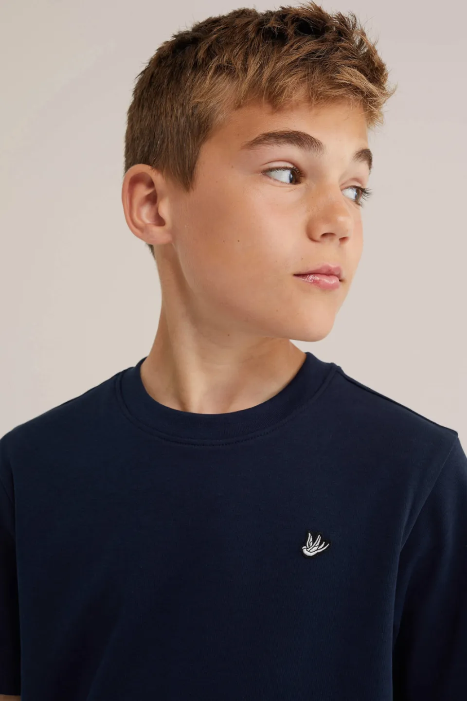 WE Fashion T-shirt marineblauw, foto 8