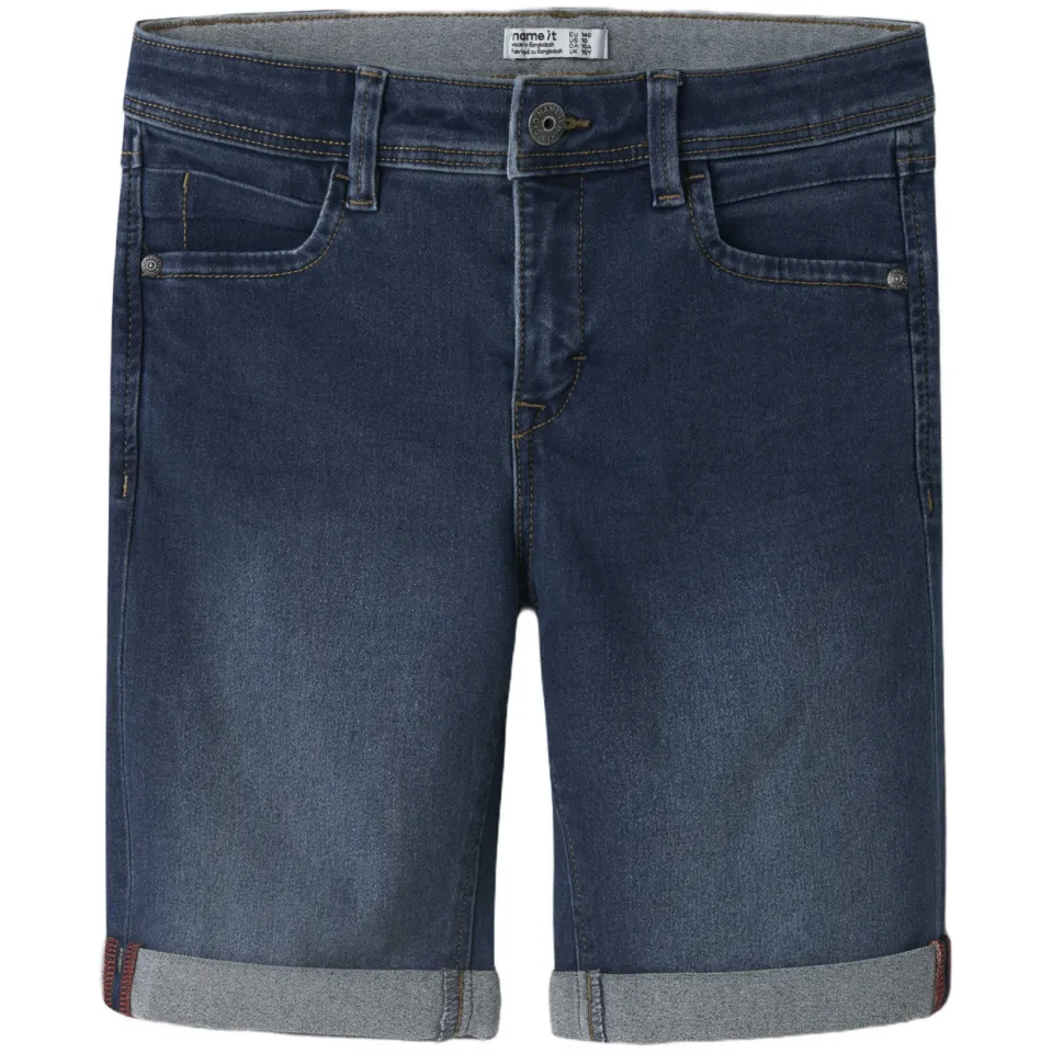 NAME IT NKMSILAS jeansshort medium blue denim, foto 3