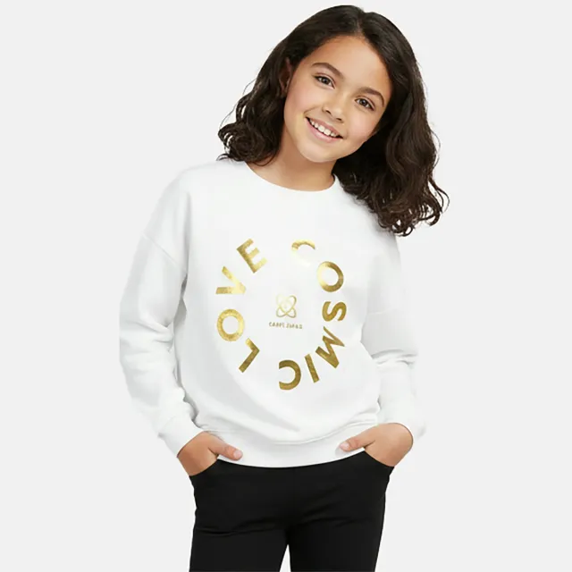 Cars sweater wit Wit/goud