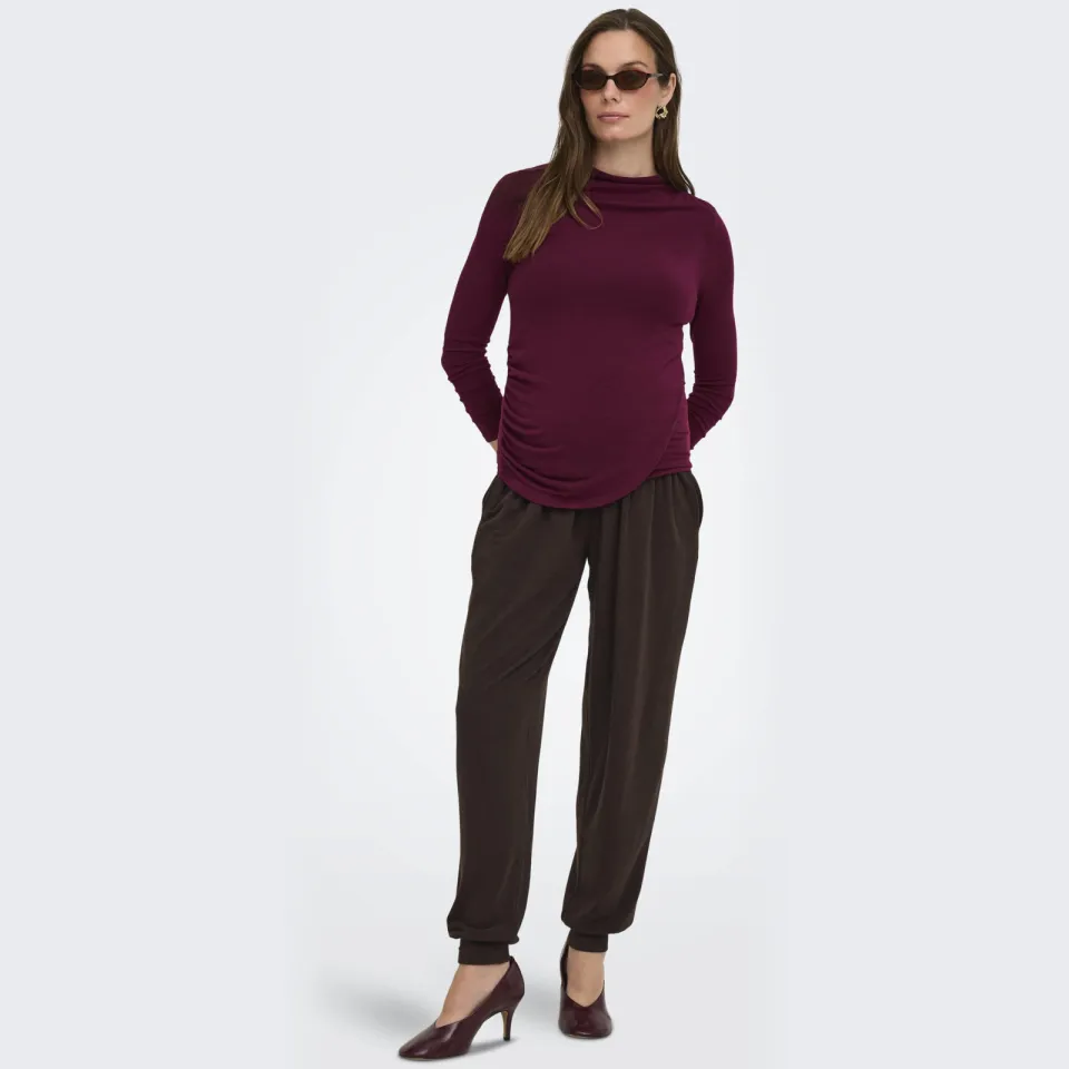 Only MATERNITY zwangerschapstop - aubergine, foto 4