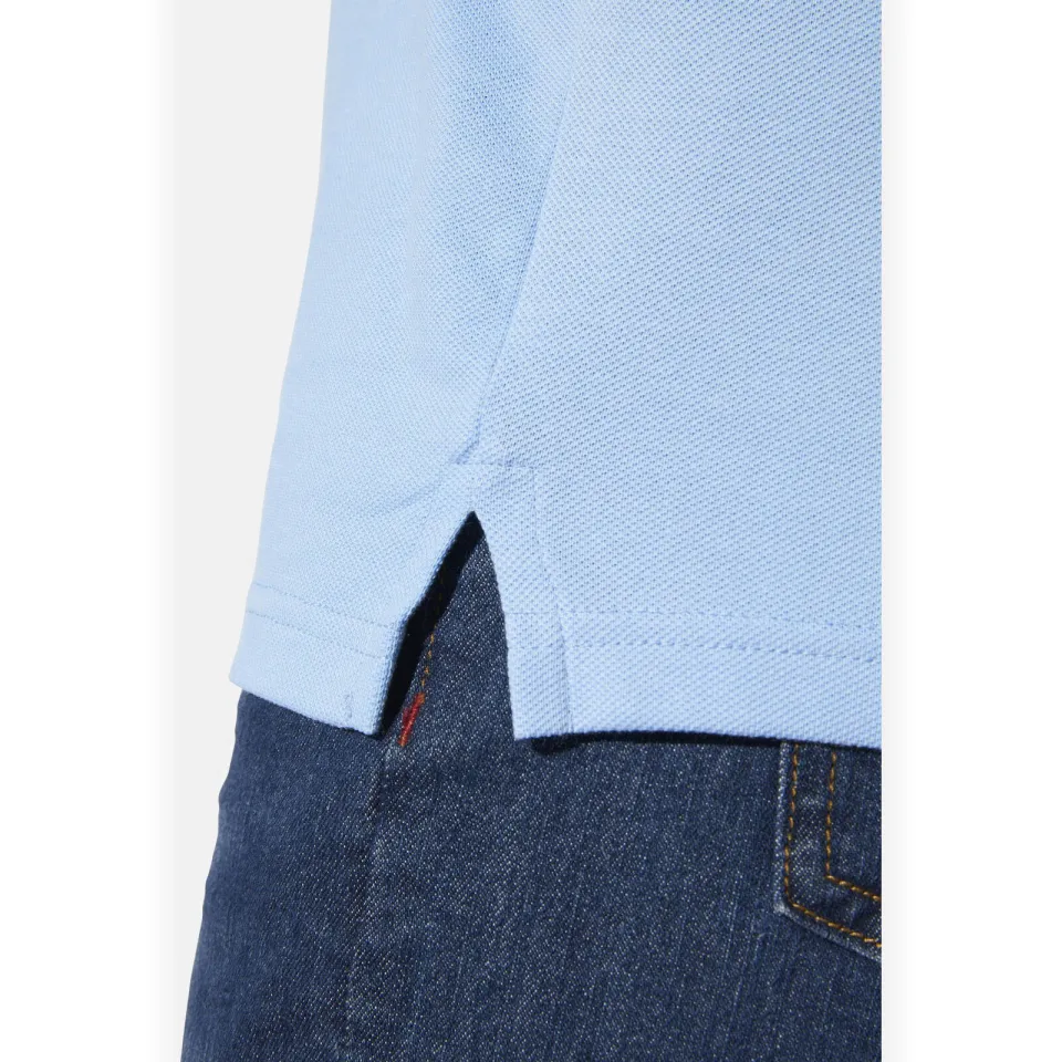 Babista regular fit polo Plus Size - lichtblauw, foto 4