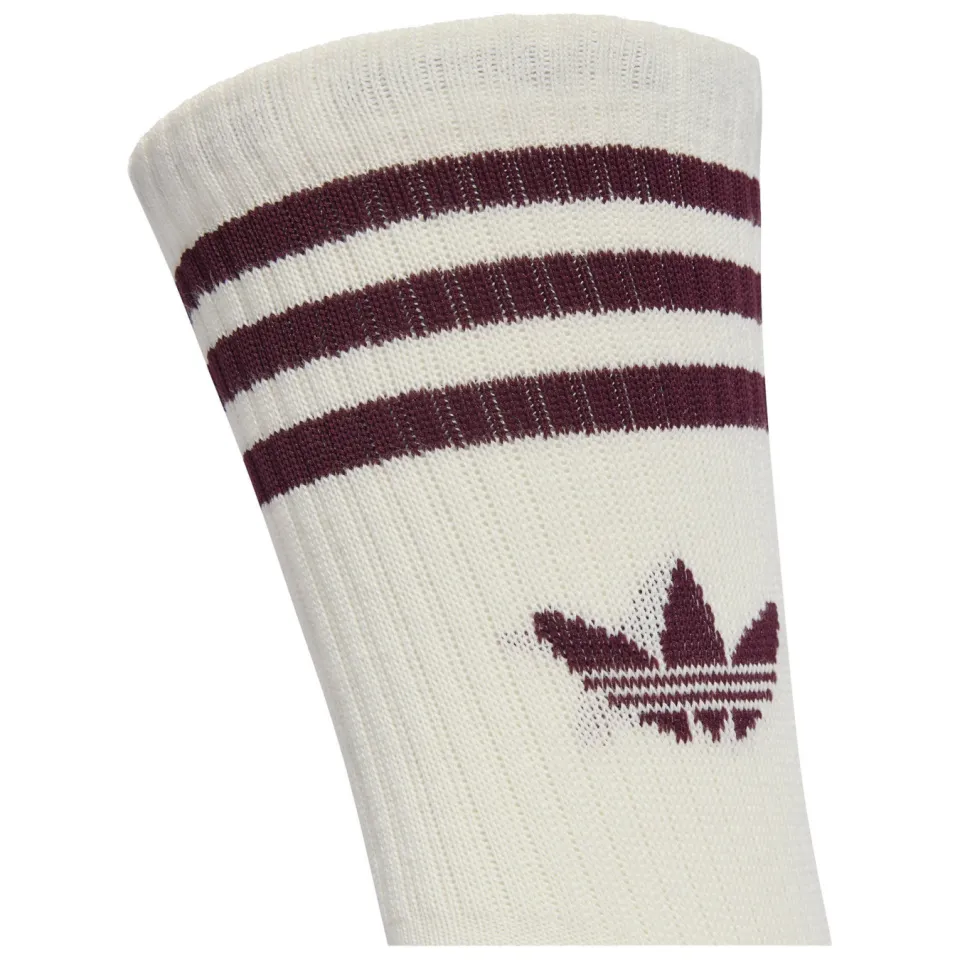 Adidas Mid Cut Crew sokken bruin/wit, foto 4