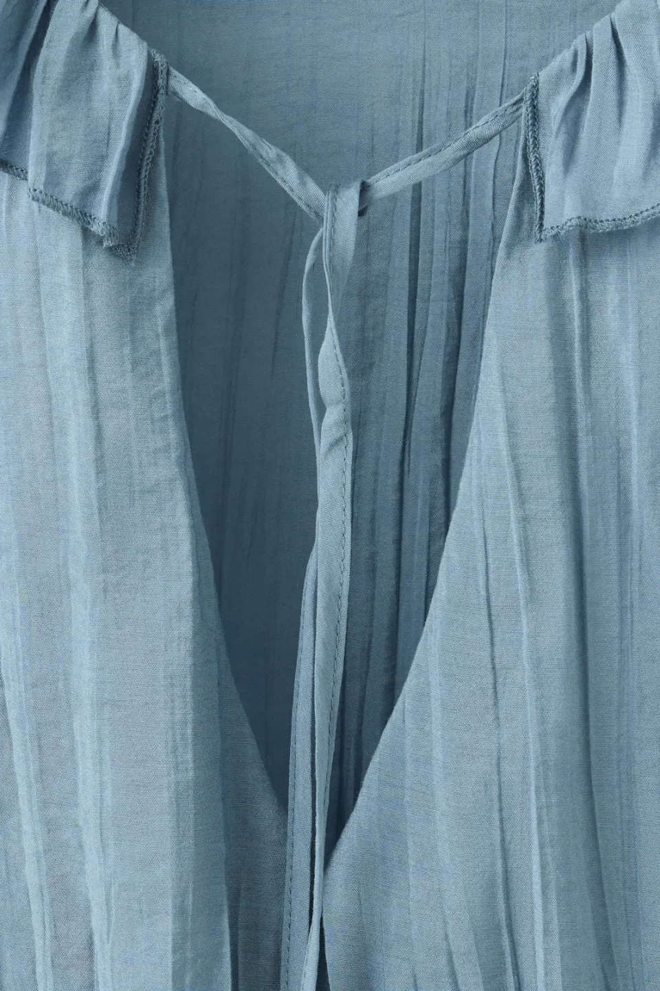 Mango blousetop met ruches blauw, foto 7