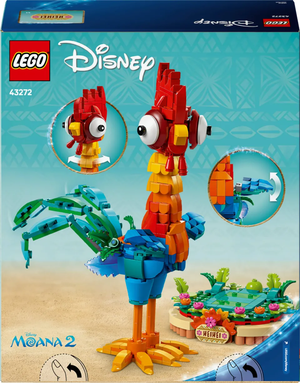Lego Disney Princess Vaiana 2 Heihei Bouwbare Dierenmodelset 43272, foto 5