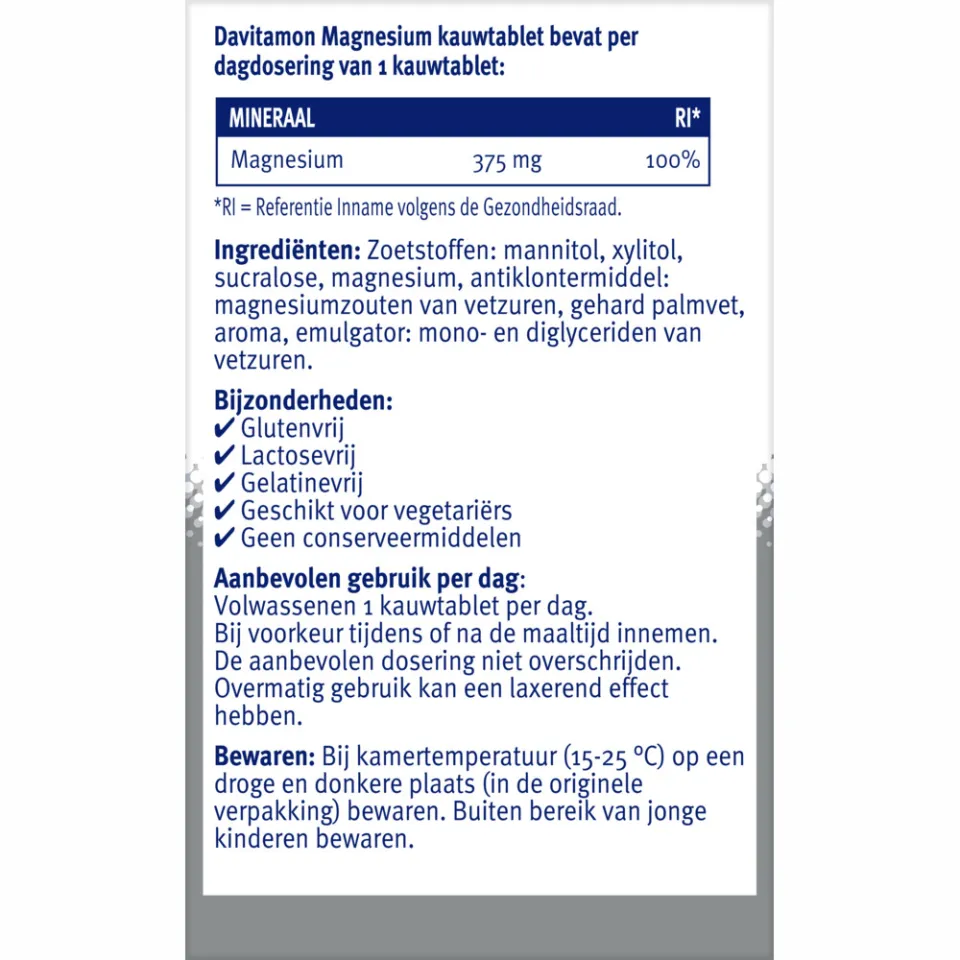 Davitamon Magnesium kauwtabletten, foto 3