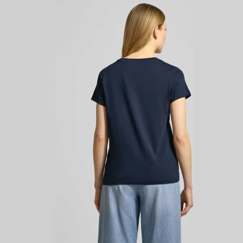 Marc O'Polo Regular fit Pyjamabovendeel van puur katoen Donkerblauw