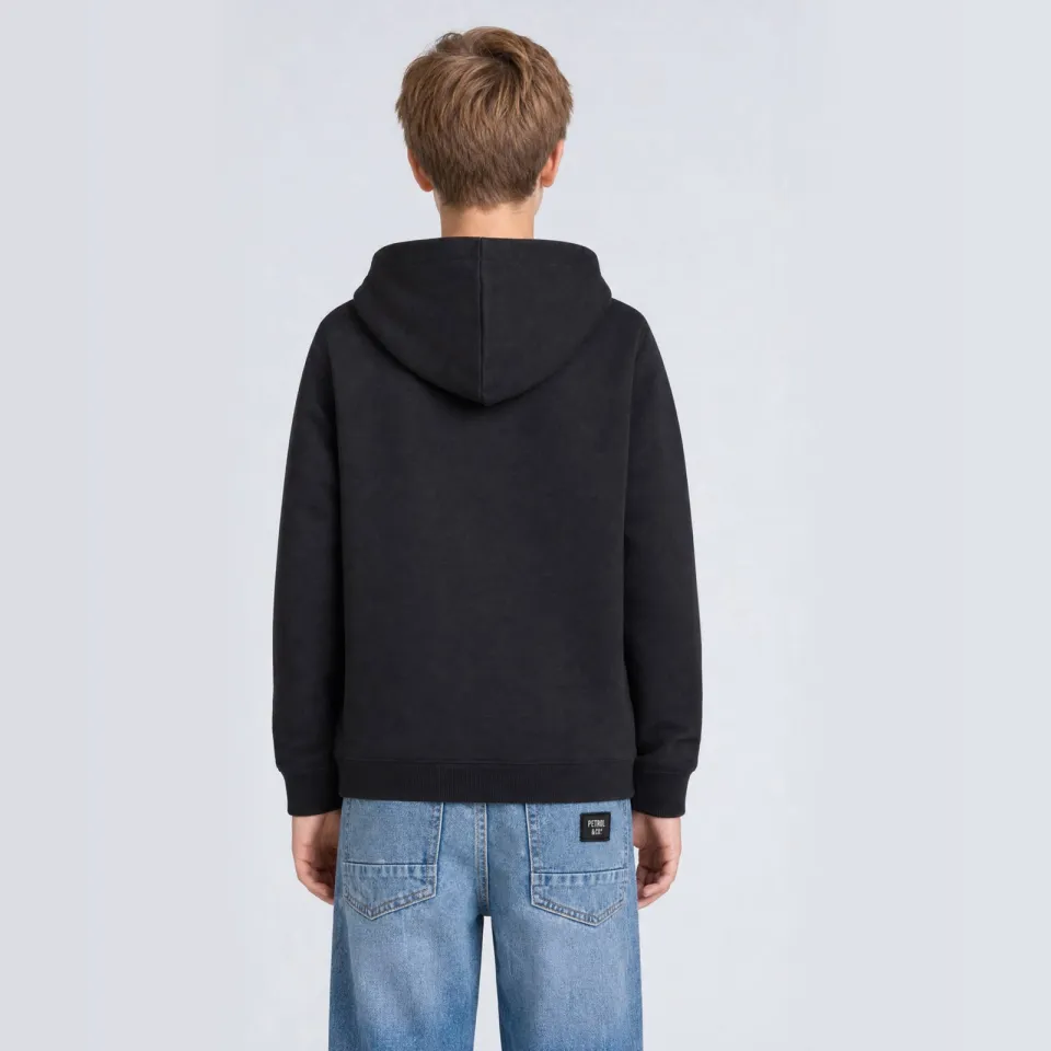 Petrol Industries rechtvallende hoodie met print - zwart, foto 6