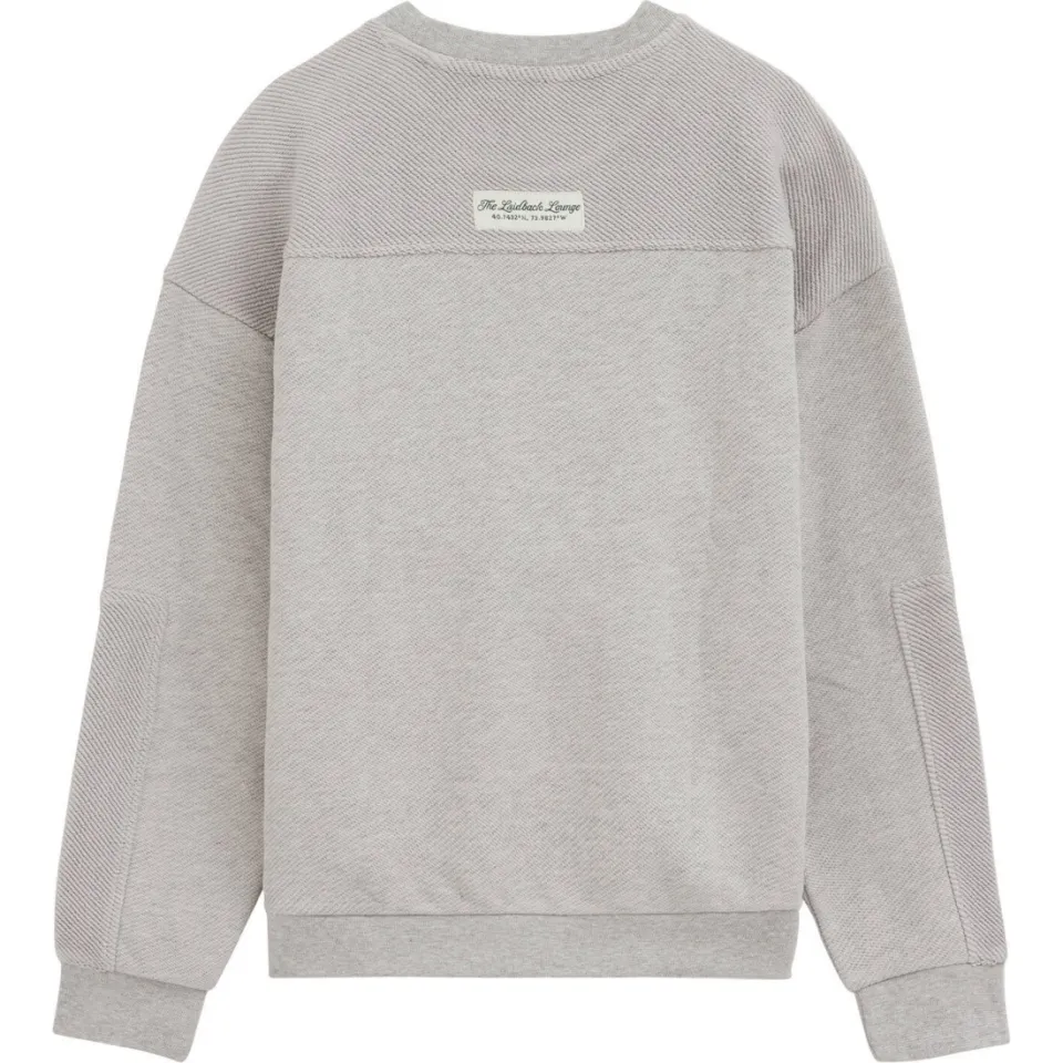 WE Fashion sweater met patches - lichtgrijs, foto 4
