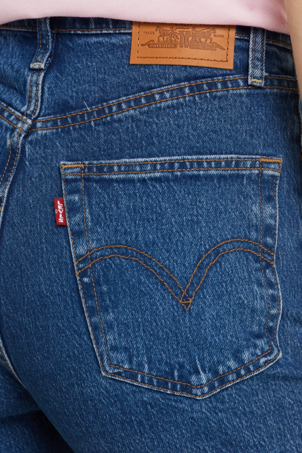 Levi's Ribcage high waist straight leg jeans blauw, foto 7