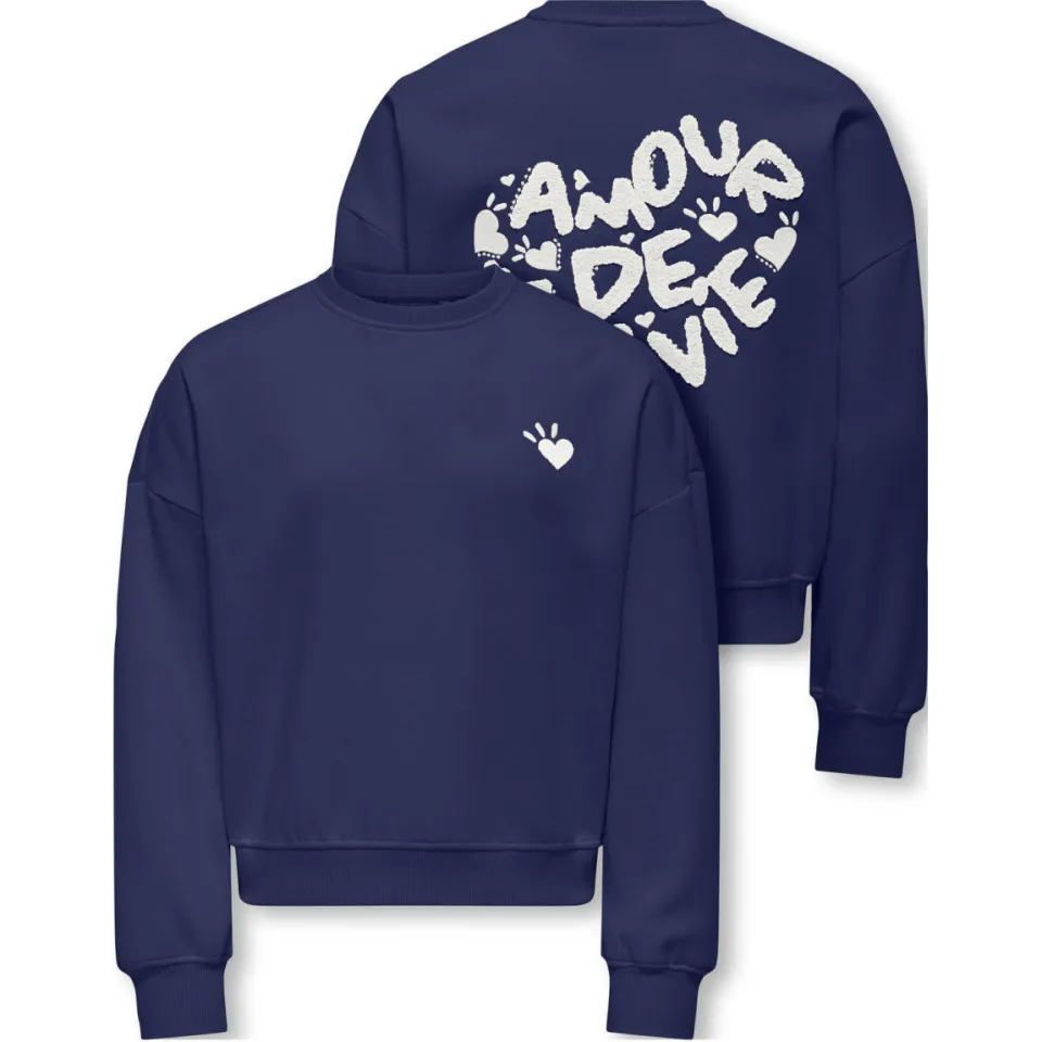 KIDS ONLY GIRL sweater met backprint blauw, foto 2