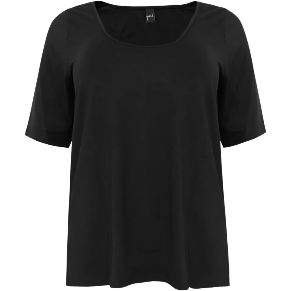 Yoek A-lijn T-shirt zwart, foto 3
