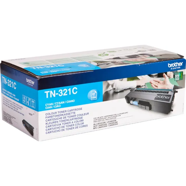 Brother TN-321C Toner Cyaan zwart, cyaan